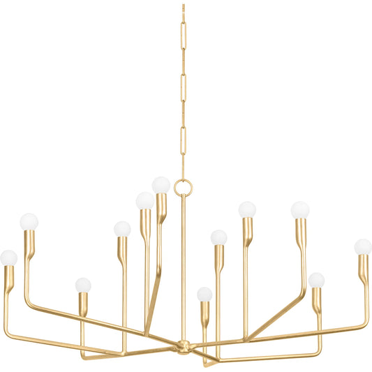 Norman Chandelier by Troy. Made from steel in a modern style.