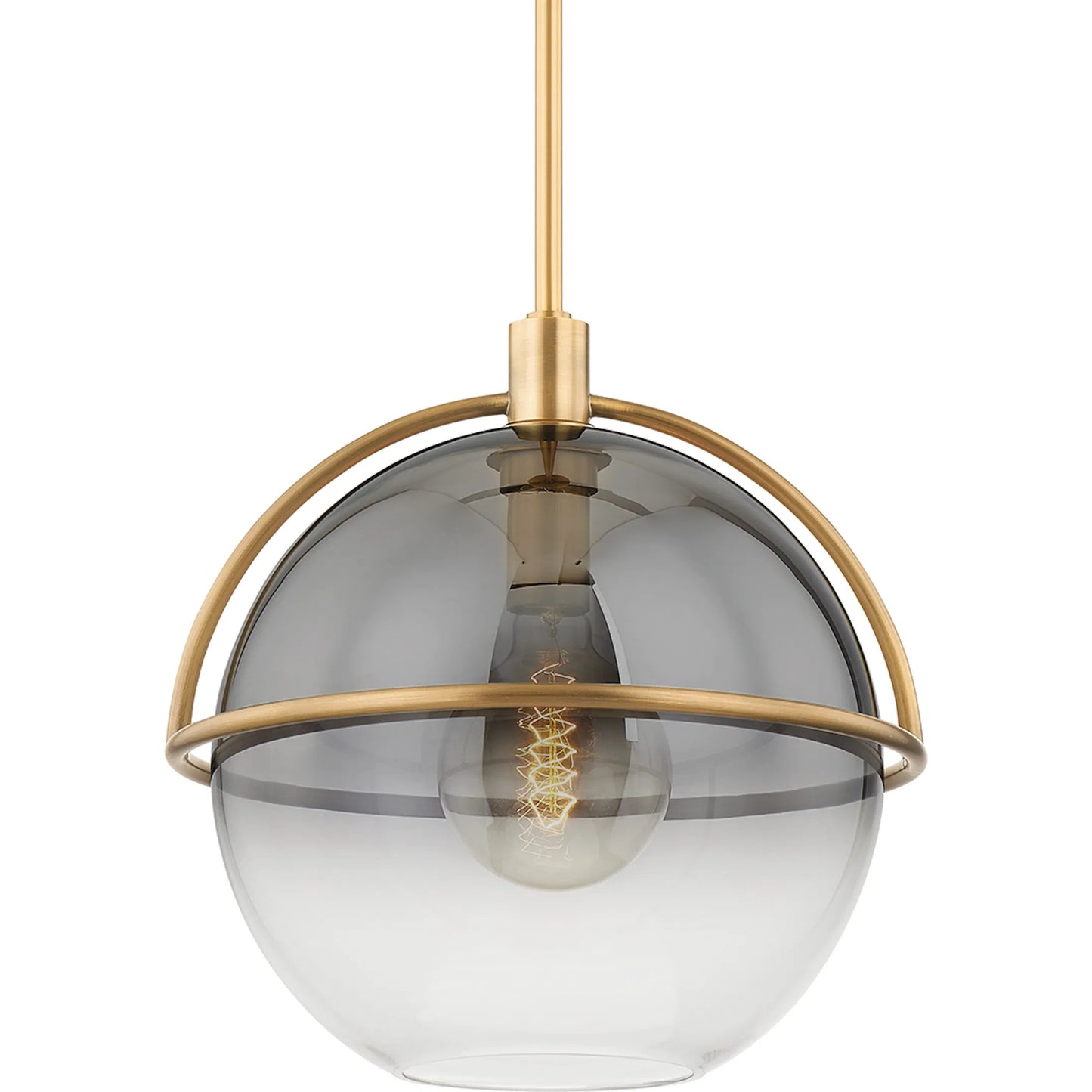 002 SI-2030273 | Primary Silo | Ivins Pendant by Troy in patina brass. Made from steel in a modern style.