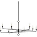 Orson 8 Light Chandelier by Troy. Made from steel in a modern style.
