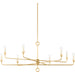 Orson 8 Light Chandelier by Troy. Made from steel in a modern style.