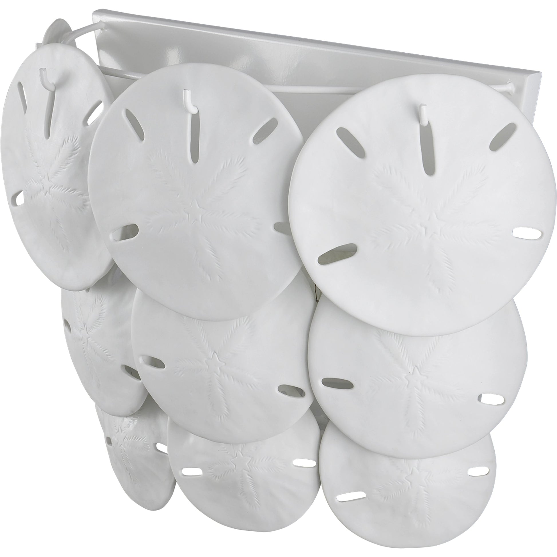 Tulum Wall Sconce by Currey and Company in sugar white, white. Made from wrought iron, bone china in a modern style.