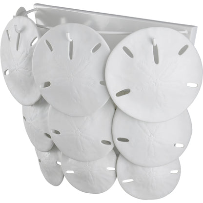 Tulum Wall Sconce by Currey and Company in sugar white, white. Made from wrought iron, bone china in a modern style.
