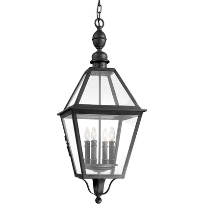 Townsend Hanging Lantern by Troy in natural bronze. Made from hand worked iron in a cottage & farmhouse style.