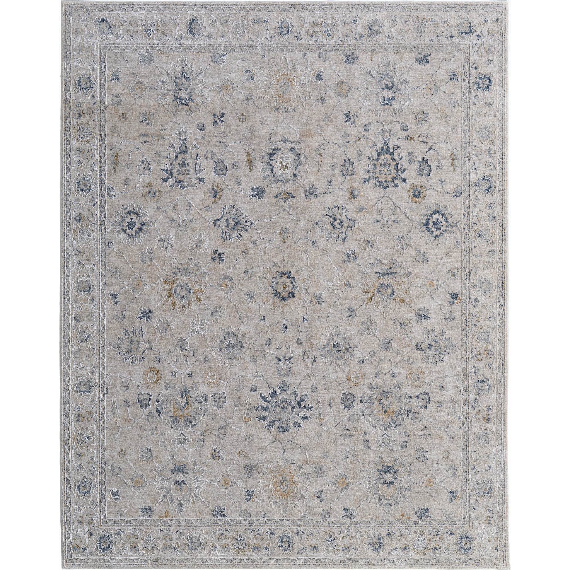 Pasha Transitional & Botanical Rug - 39M7F by Feizy. Made from polyester in a unique style.