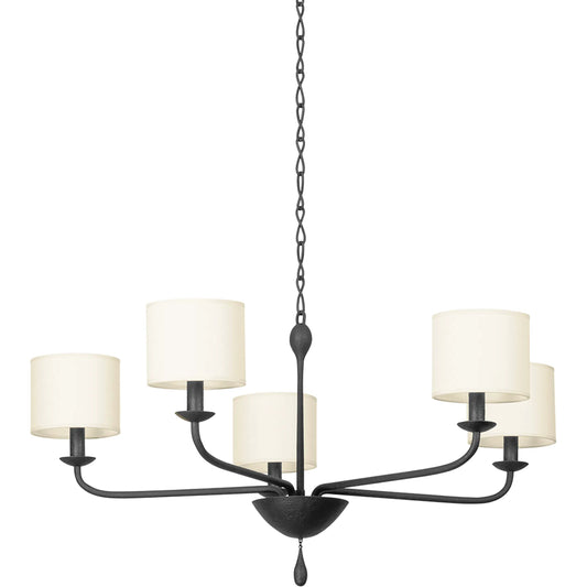 Osmond Chandelier by Troy. Made from steel in a transitional style.