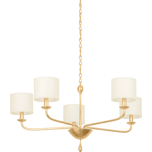 Osmond Chandelier by Troy. Made from steel in a transitional style.