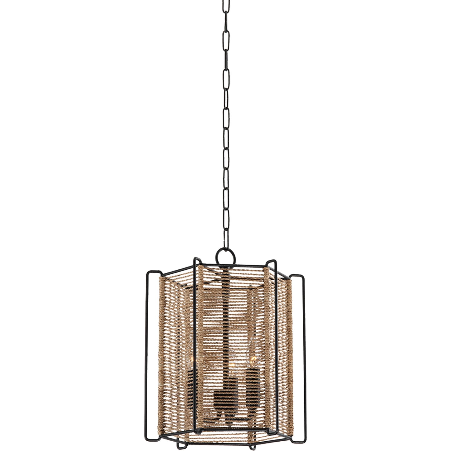 001 SI-2055128 | Primary Silo | Ramon 3 Light Lantern by Troy in textured black. Made from iron in a cottage & farmhouse style.