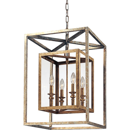 Morgan Lantern by Troy. Made from hand worked iron in a unique style.