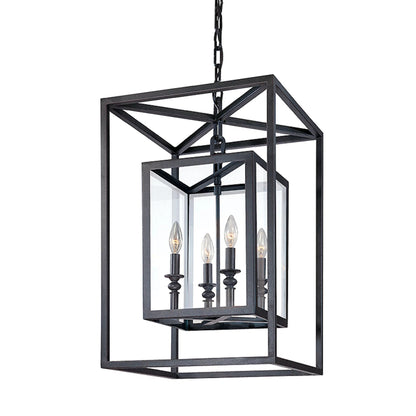 Morgan Lantern by Troy. Made from hand worked iron in a unique style.