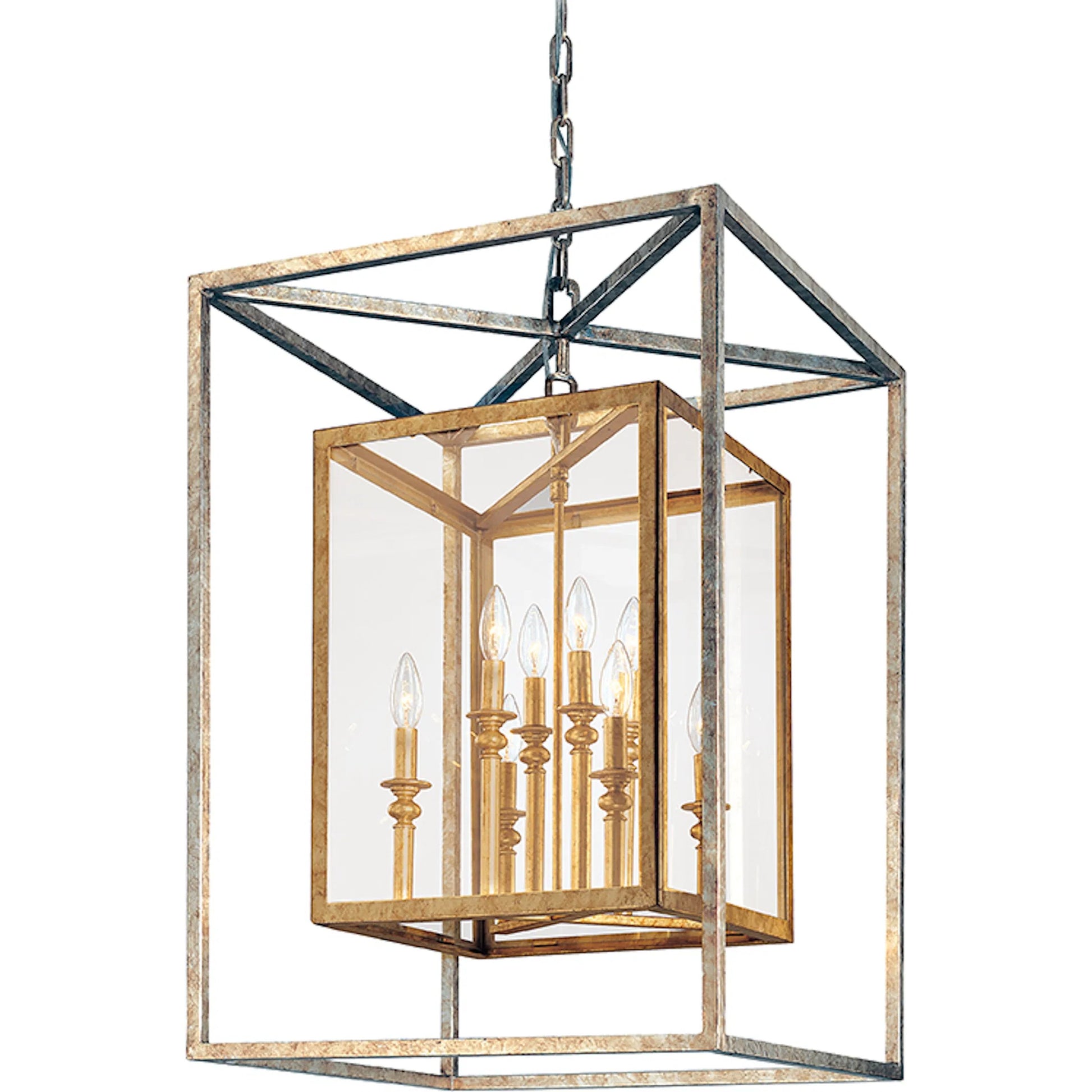 Morgan Lantern by Troy. Made from hand worked iron in a unique style.