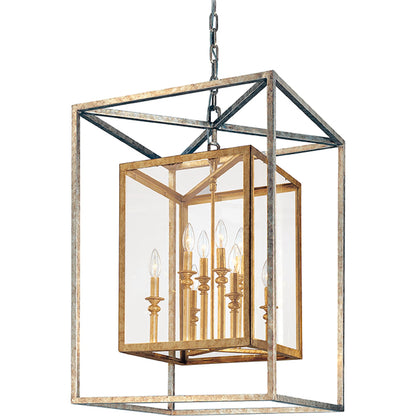 Morgan Lantern by Troy. Made from hand worked iron in a unique style.