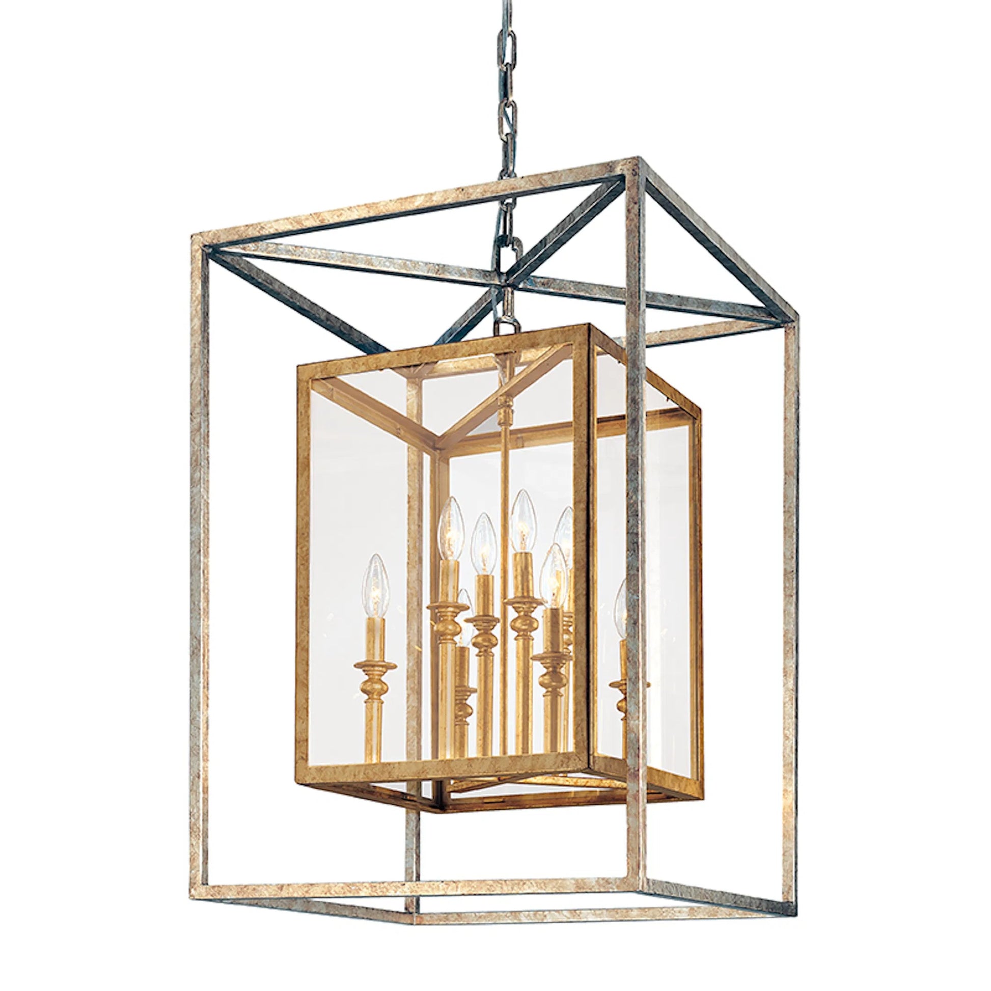 Morgan Lantern by Troy. Made from hand worked iron in a unique style.