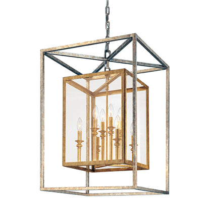 Morgan Lantern by Troy. Made from hand worked iron in a unique style.