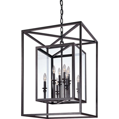 Morgan Lantern by Troy. Made from hand worked iron in a unique style.