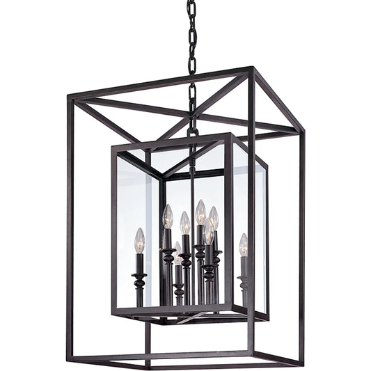 Morgan Lantern by Troy. Made from hand worked iron in a unique style.