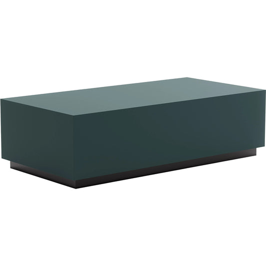 Cocktail Couture Rectangular Cocktail Table by Caracole in apatite gloss. Made from unique in a modern style.