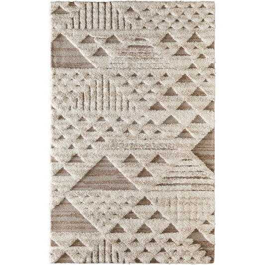 001 SI-2534451,SI-2534452,SI-2534453,SI-2534454,SI-2534455,SI-2534456,SI-2534457 | Primary Silo | Anica Geometric ANC8A97F Rug by Feizy in ivory, taupe, gray. Made from wool in a unique style.