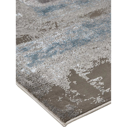 Azure Rug - 3406F by Feizy in gray, ivory, blue. Made from polyester, polypropylene in a unique style.