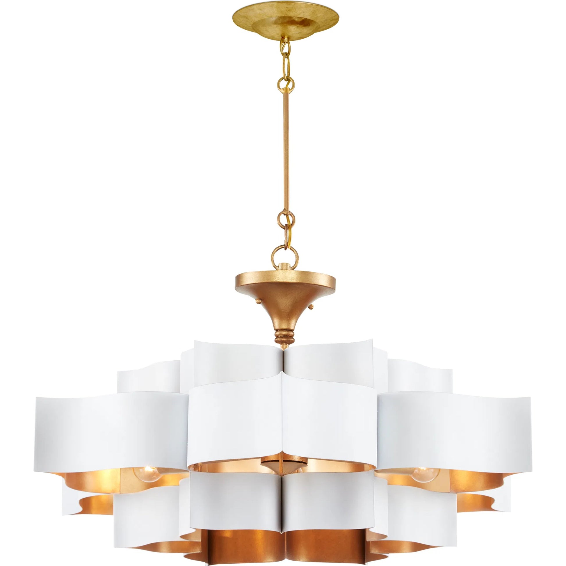 Grand Lotus Chandelier by Currey and Company. Made from unique in a modern style.