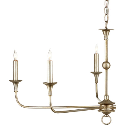 Nottaway Chandelier by Currey and Company. Made from wrought iron in a modern style.
