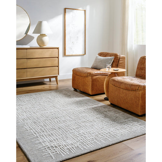 Falcao Rug - 530951 by Livabliss in light silver, sterling grey, silver, ash, metallic - silver. Made from wool in a unique style.