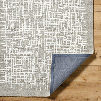 Falcao Rug - 530951 by Livabliss in light silver, sterling grey, silver, ash, metallic - silver. Made from wool in a unique style.