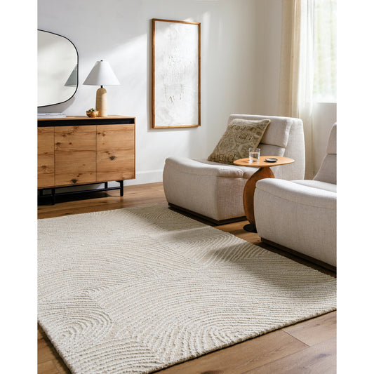 Falcao Rug - 530959 by Livabliss in light silver, silver, white. Made from wool in a unique style.
