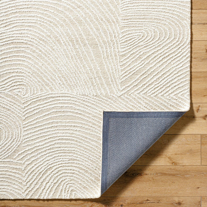 Falcao Rug - 530959 by Livabliss in light silver, silver, white. Made from wool in a unique style.