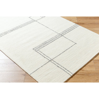 Falcao Rug - 530967 by Livabliss in off-white, light silver. Made from wool in a unique style.