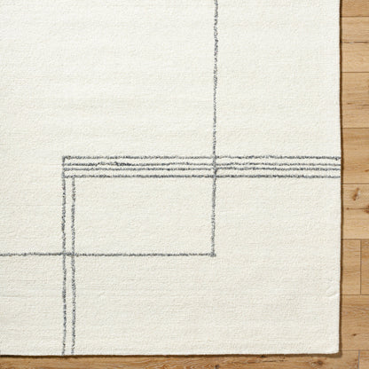 Falcao Rug - 530967 by Livabliss in off-white, light silver. Made from wool in a unique style.