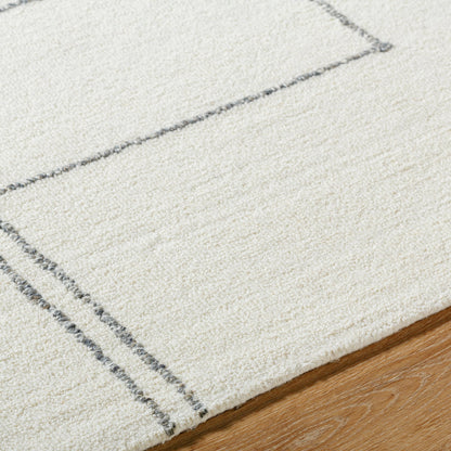 Falcao Rug - 530967 by Livabliss in off-white, light silver. Made from wool in a unique style.