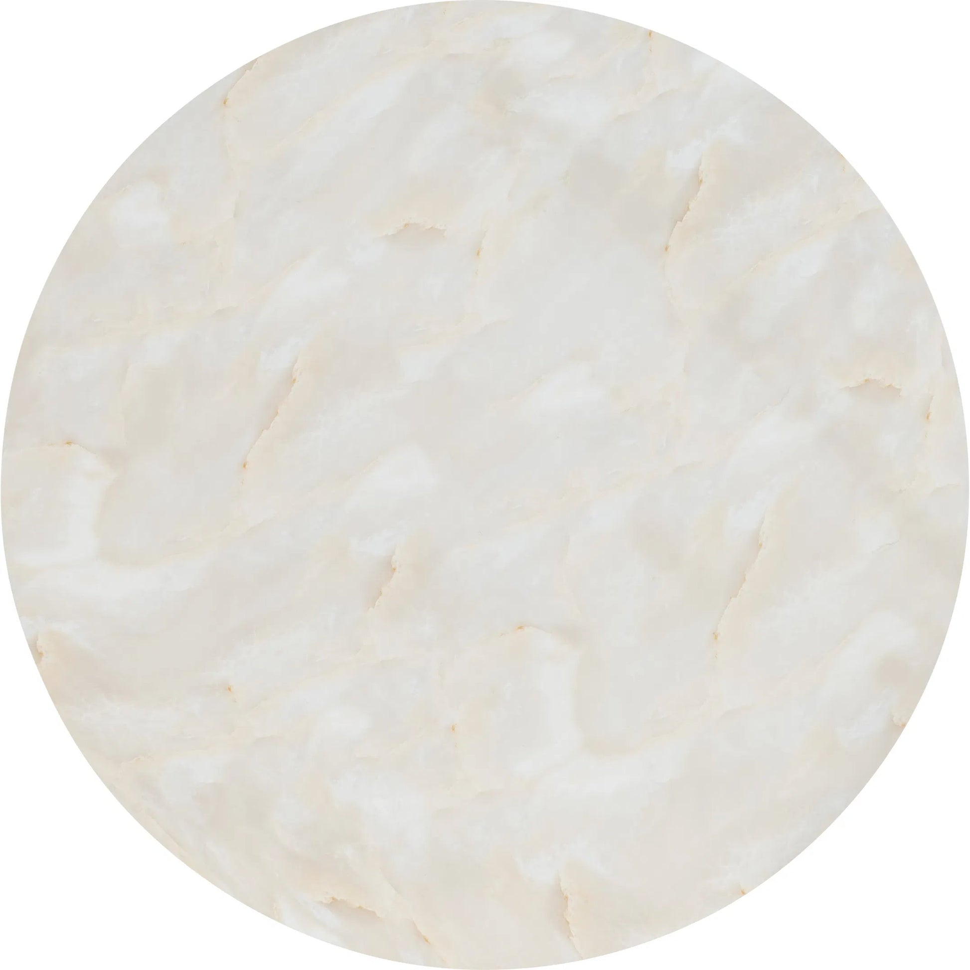 Eleana Round Dining Table by Hooker Furniture in faux onyx. Made from concrete, resin, metal in a modern style.