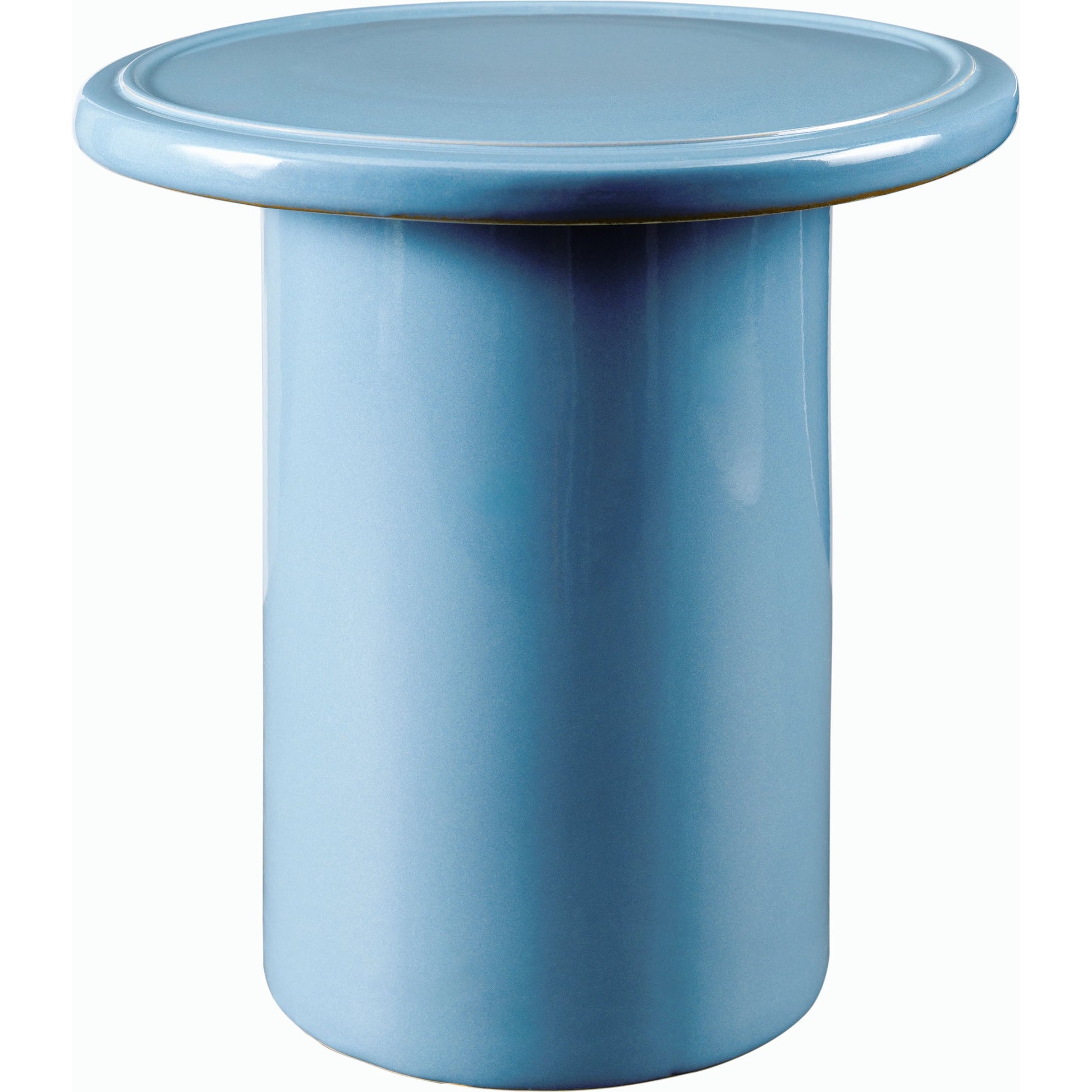 Falkland Road Indoor/Outdoor End Table by Surya in medium gray and glazedglazed. Made from ceramic in a modern style.
