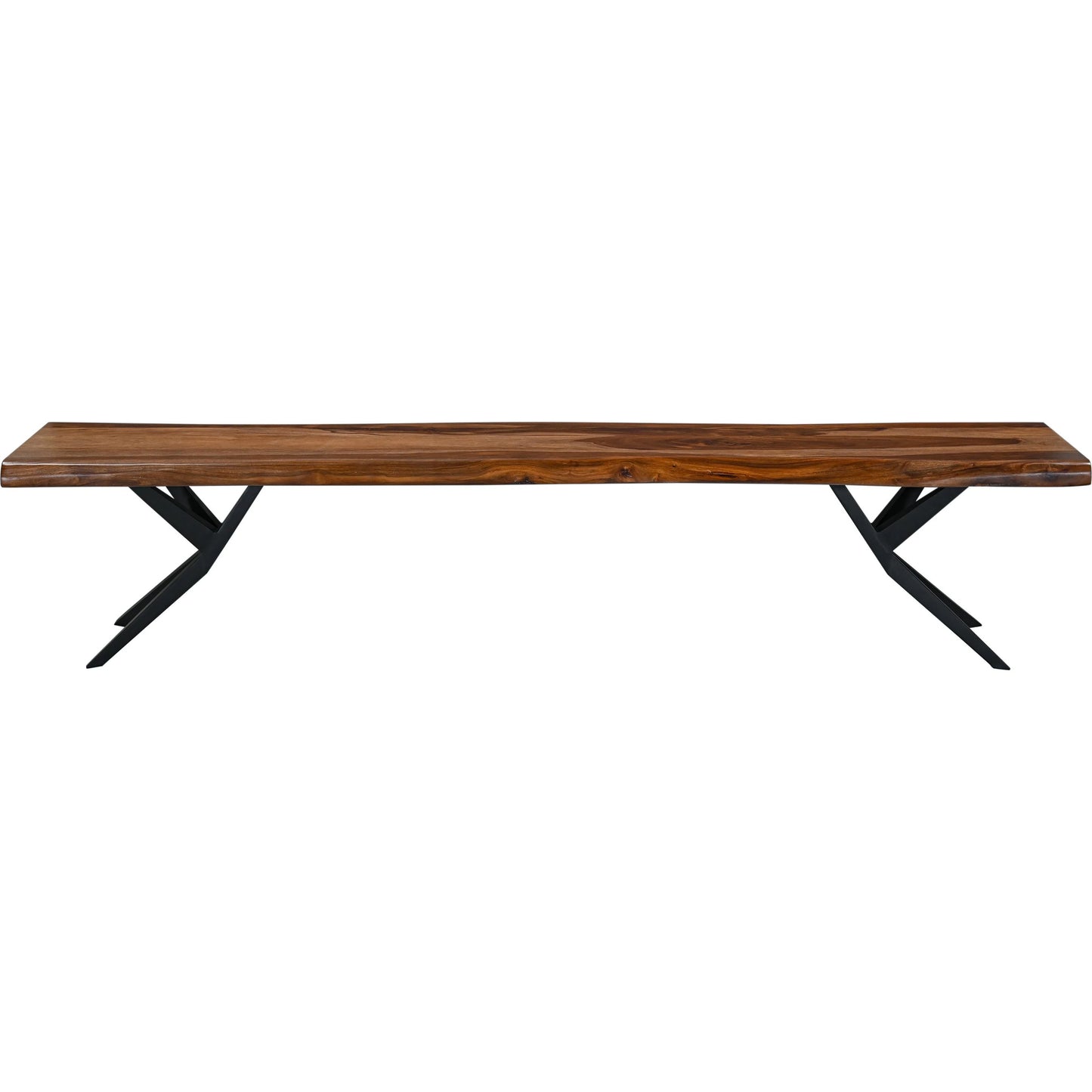 001 SI-2243045 | Primary Silo | Rosewood 90" Bench by World Interiors in brown and natural sheesham. Made from iron sheesham wood in a transitional style.