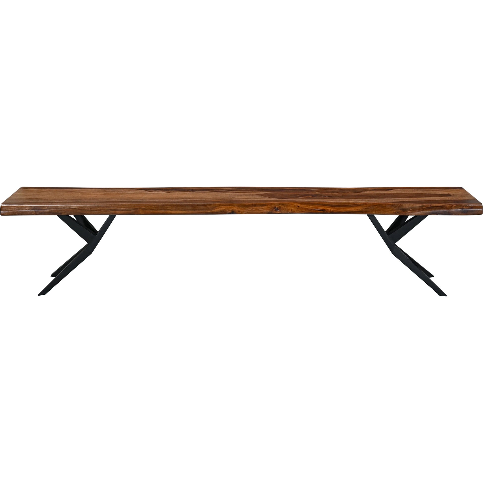 Rosewood 90" Bench by World Interiors in brown and natural sheesham. Made from iron sheesham wood in a transitional style.