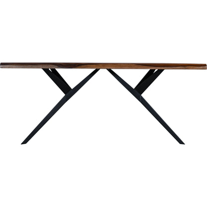 Rosewood 72" Dining Table by World Interiors in brown and natural sheesham. Made from iron sheesham wood in a transitional style.