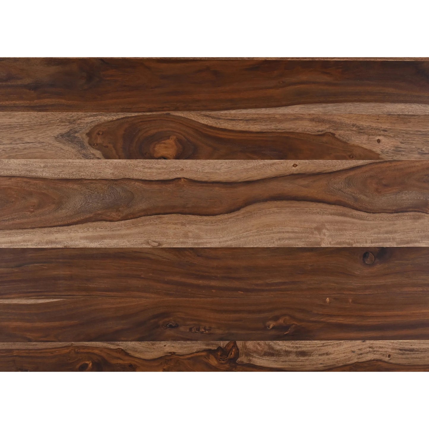 003 SI-2243046 | Closeup | Rosewood 94" Dining Table by World Interiors in brown and natural sheesham. Made from iron sheesham wood in a transitional style.