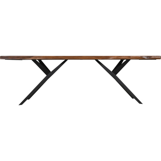 Rosewood 94" Dining Table by World Interiors in brown and natural sheesham. Made from iron sheesham wood in a unique style.