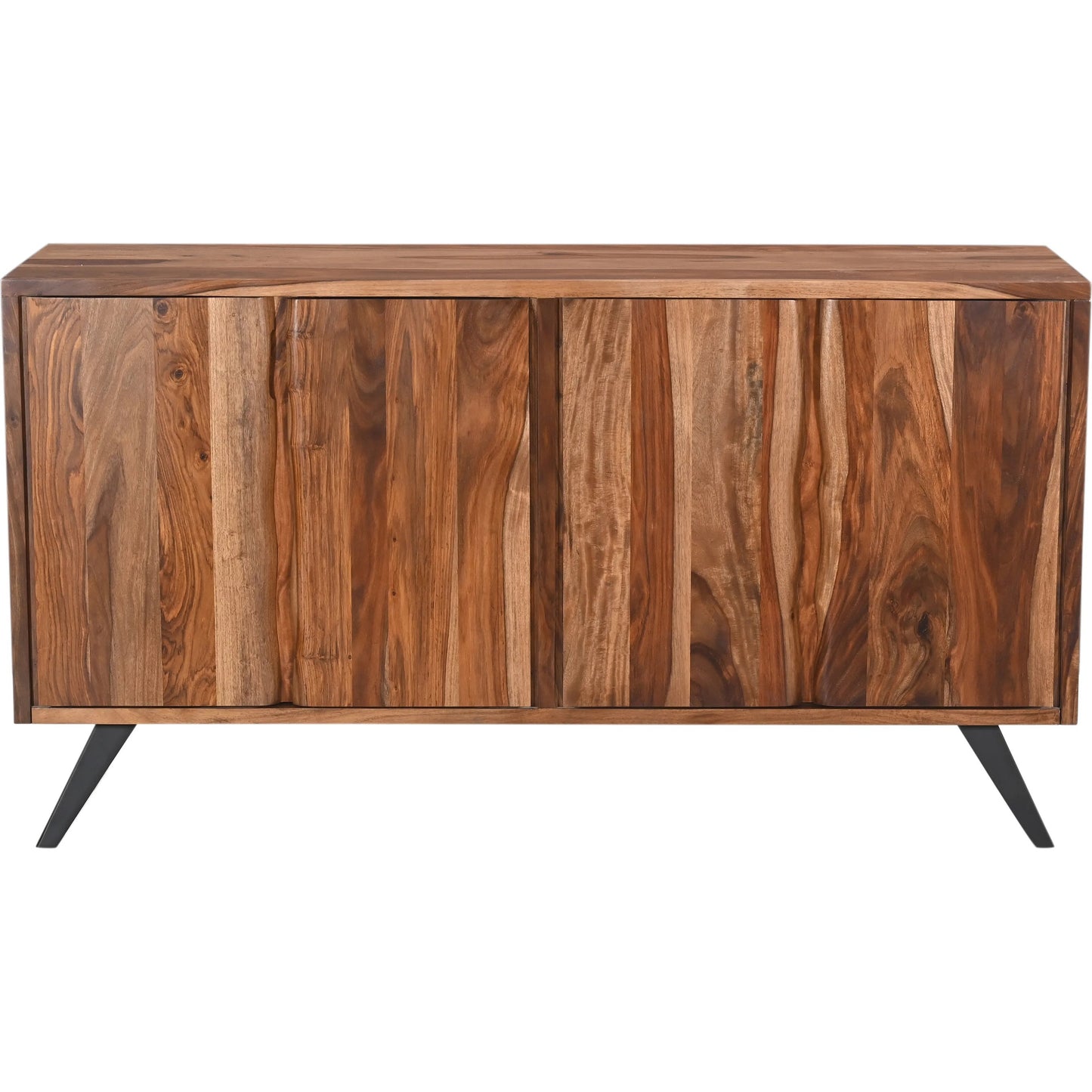 004 SI-2243043 | Additional Silo | Rosewood 62" Sideboard by World Interiors in brown and natural sheesham. Made from iron sheesham wood in a transitional style.
