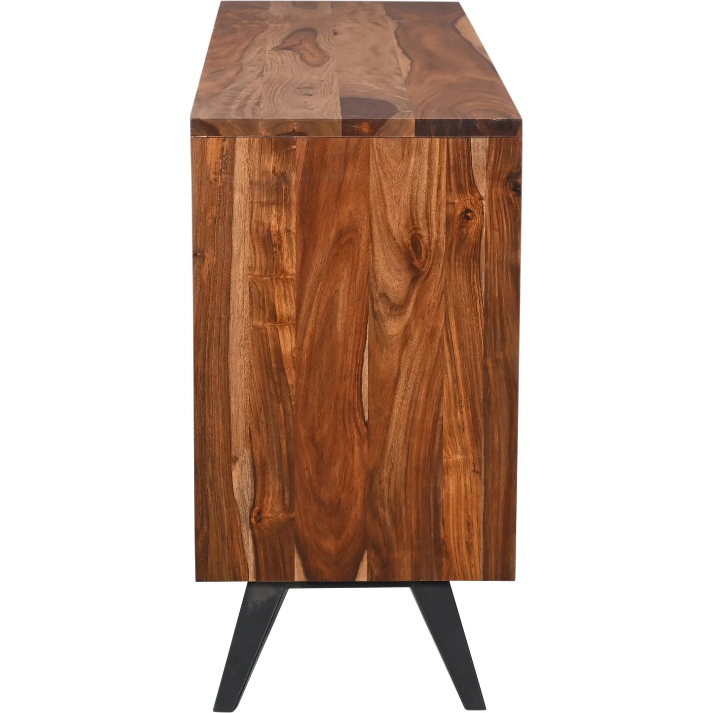 002 SI-2243043 | Additional Silo | Rosewood 62" Sideboard by World Interiors in brown and natural sheesham. Made from iron sheesham wood in a transitional style.