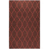 Medium Brown, Burgandy / 2' x 3'