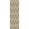 Ivory, Medium Brown, Dusty Sage, Mustard / 2'6" x 8'