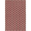 Ivory, Burgandy / 2'6" x 8'