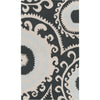 Dark Green, Light Beige, Light Slate / 2' x 3'