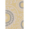 Mustard, Gray, Taupe / 2' x 3'