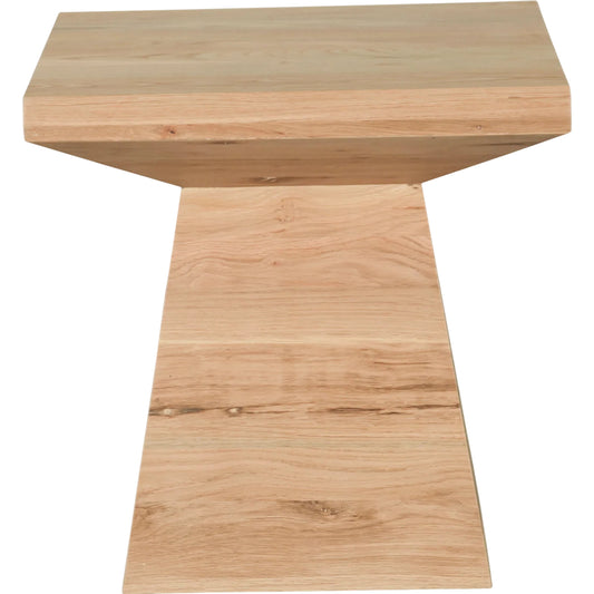 Incus 24" Side Table by World Interiors in brown and natural oak. Made from oak wood in a unique style.