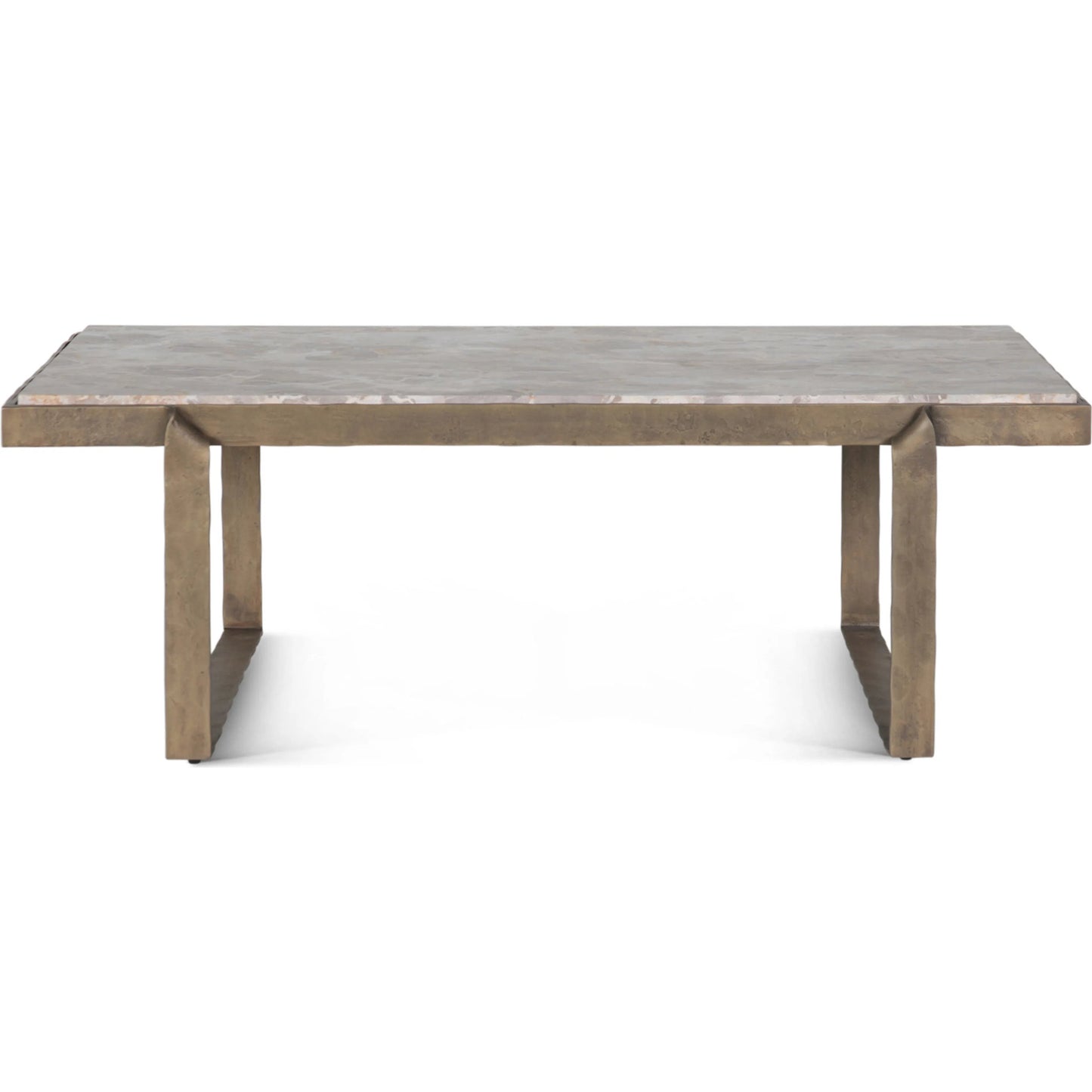 003 SI-2445299 | Additional Silo | Rhodes Coffee Table by World Interiors in multi and antique brass. Made from brass, marble in a modern style.