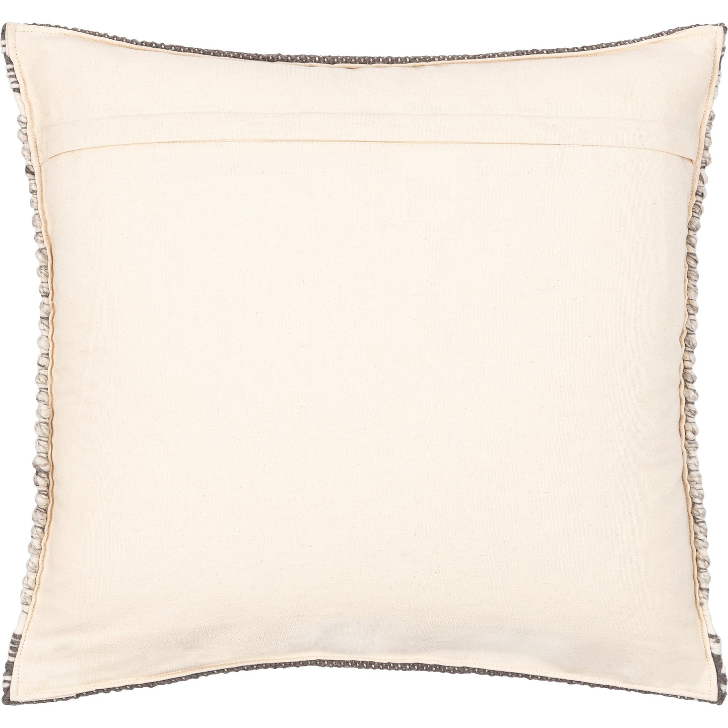 004 S-347986,S-347987,S-347988,S-347989,SI-1850806,SI-1850807 | Additional Silo | Faroe Pillow - 32356 by Livabliss in cream, ivory, dark brown, charcoal. Made from 70% wool, 30% cotton, 100% cotton in a eclectic & global style.