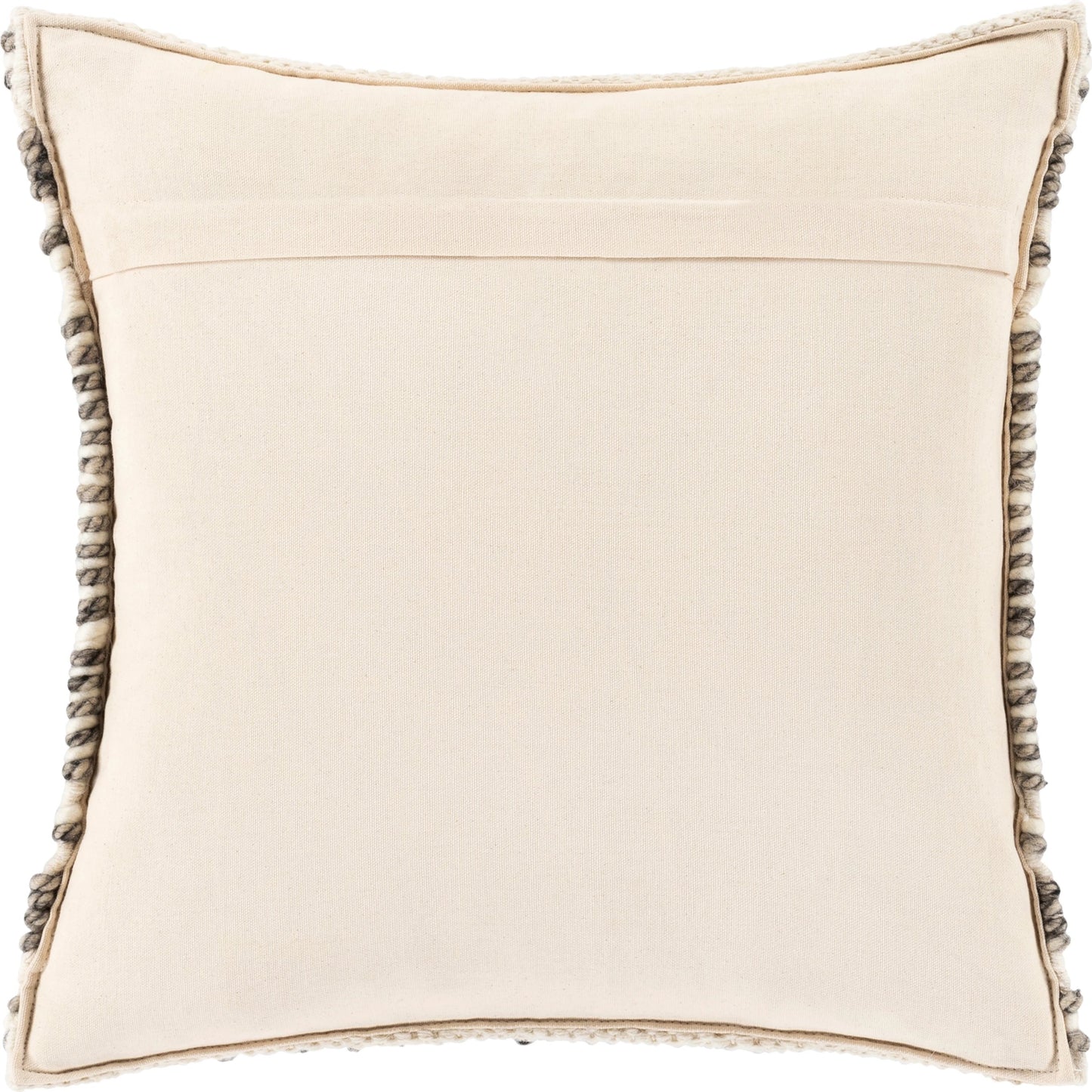 002 S-347990,S-347991,S-347992,S-347993 | Additional Silo | Faroe Pillow - 26588 by Livabliss in beige, cream, black. Made from 60% wool, 40% cotton, 100% cotton in a eclectic & global style.