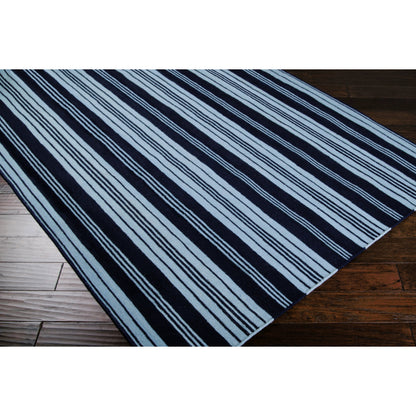 Farmhouse Stripes FAR-7000 Rug by Surya in beige, dark brown. Made from 100% wool in a unique style.